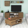 Hanah Home Inci - Conjunto de muebles de salón Nogal
